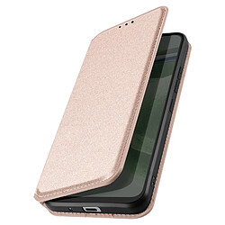 Avizar Étui pour Samsung Galaxy S21 Ultra Porte-carte Support Vidéo Rose gold