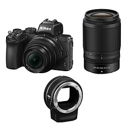 PACK NIKON Z50 + Z 16-50 + Z 55-250 + Bague FTZ