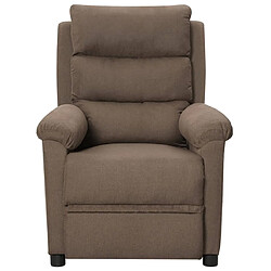 Maison Chic Fauteuil de massage,Fauteuil luxe de relaxation Taupe Tissu -MN90739