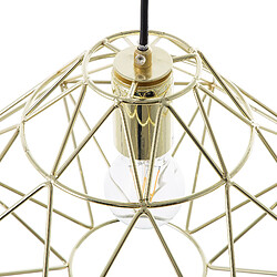 Beliani Lampe suspension GUAM Métal Doré pas cher