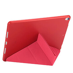 Avis Etui en PU stand en origami rouge pour votre Apple iPad Air 10.5 (2019)/Pro 10.5 pouces (2017)