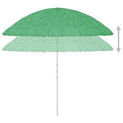 Avis vidaXL Parasol de plage Hawaii vert 300 cm