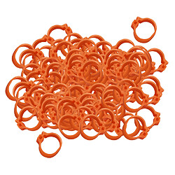 Avis 100pcs Anneau De Pigeon De Course Personnel Pour Bandes De Jambe Orange