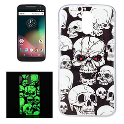 Wewoo Coque pour Motorola Moto G4 Noctilucent Rouge Eye Ghost Motif IMD Workmanship Soft TPU Retour Housse