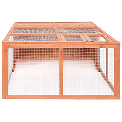 Acheter Helloshop26 Cage pour animaux de jardin 150 x 100 x 50 cm bois de sapin massif 02_0000578