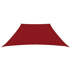 ComfortXL Voile De Parasol Tissu Oxford Trapèze 2/4x3 M Rouge