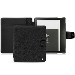 Housse cuir Amazon Kindle Oasis (2019) - Rabat portefeuille - Ebène ( Noir / Black ) - NOREVE