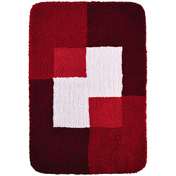 RIDDER Tapis de salle de bains Coins 60 x 90 cm Rouge 7103306