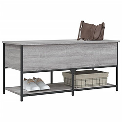 Acheter Maison Chic Banc de rangement | Meuble de rangement d'Entrée | Coffres d'Intérieur sonoma gris 100x42,5x47 cm bois d'ingénierie -MN55586