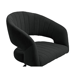 Acheter Chaise de bureau en velours - Noir et doré - Hauteur réglable - TIRIESI de Pascal Morabito