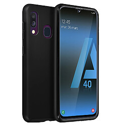 Avizar Coque Samsung Galaxy A40 Intégrale Rigide Avant Souple Tactile noir