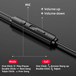 Avis GUPBOO Écouteurs intra-auriculaires FONKEN, filaires, avec microphone, 3,5 mm