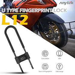 Avis ANYTEK L12 U TYPE SERRURE D'EMPREINTES DIGITALES USB RECHARGEABLE ÉTANCHE MOTO VÉLO ANTIVOL CADENAS DE SÉCURITÉ EMPREINTE DIGITALE SERRURE DE PORTE(ATK-L12U)