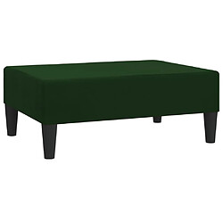 vidaXL Repose-pied Vert foncé 78x56x32 cm Velours