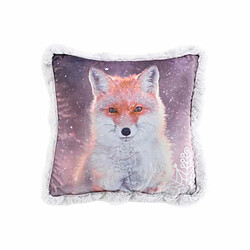 Paris Prix Coussin Déco Velours Aspen 40x40cm Violet