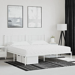 vidaXL Matelas en mousse blanc 200x200 cm dureté H2 H3