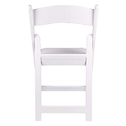 Acheter Pegane Lot de 4 chaises pliantes en Polypropylène coloris blanc - Longueur 44,5 x profondeur 43 x hauteur 88 cm