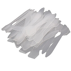 Acheter 100pcs Facial En Plastique Mélangeant Des Spatules Cuillère Purée Crème Outil de Soins de La Peau