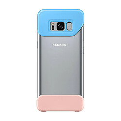 Samsung EF-MG950 Coque Galaxy S8 - Bleu/Rose Coque de protection pour Samsung Galaxy S8 - Design minimaliste et coloré - Protection des angles