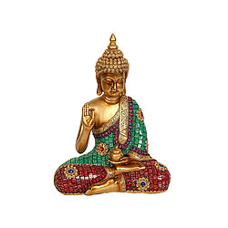 Figurine Décorative Romimex Doré Résine Buda 22 x 29 x 10 cm