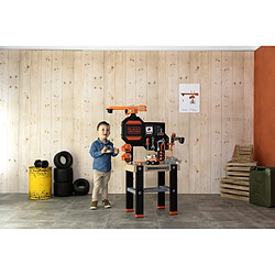 Smoby Workshop with crane Black+Decker pas cher