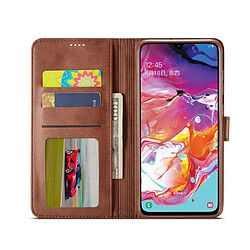 Acheter Wewoo Housse Coque Pour Galaxy A50 LC.IMEEKE Calf Texture en cuir à rabat horizontalavec support et fentes cartes et portefeuille Rose rouge