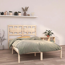 vidaXL Cadre de lit sans matelas 120x200 cm bois massif