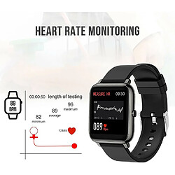 Avis Montre Connectée Femmes Homme, 1,4 Pouces Montre Connectée Smartwatch avec Moniteur de fréquence Cardiaque, Montre Sport avec Podometre Calories Sommeil Chronometre, Écran Coloré Bracelet Connecté(noir)