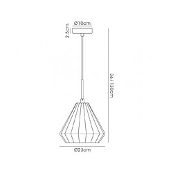 Avis Luminaire Center Suspension Markus Chrome poli 1 ampoule 36cm