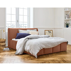 Lisa Design Elysia - lit coffre - 160x200 - en velours - sommier inclus