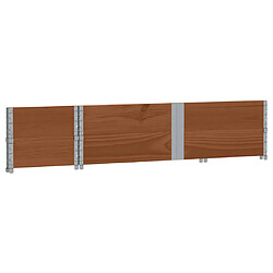 Avis vidaXL Jardinière marron 150x50 cm bois massif de pin