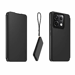 Etui folio avec dragonne amovible Made For Xiaomi pour Xiaomi Redmi Note 13 Pro 5G Noir