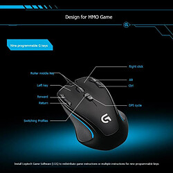 Avis Universal Souris gaming câblée, ordinateur USB, photoélectrique, 9 touches, macro-programmation, rentable