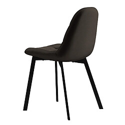 Avis Moloo STELLIA-Chaise en Velours marron et métal noir (x4)