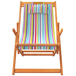 Acheter Maison Chic Lot de 2 Chaises de plage pliables | Chaises Relax d'extérieur multicolore tissu -GKD57700