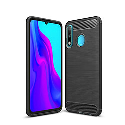 Wewoo Coque en TPU fibre de carbone texture brossée pour HuP30 Lite (Noir)