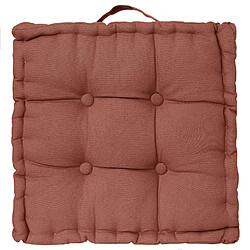 Atmosphera, Createur D'Interieur Coussin de sol - 40 x 40 cm - Terracotta