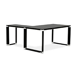 Mes Bureau d'angle 170x160x74 cm noir - WARNY