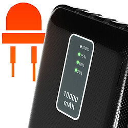 Batterie de Secours 10000mAh Universel avec Câble 4 en 1 Compact Max Excell Noir pas cher