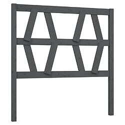 Maison Chic Tête de lit scandinave pour lit adulte,Meuble de chambre Gris 81x4x100 cm Bois massif de pin -MN56509