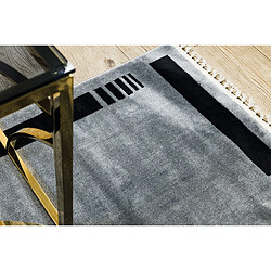 RUGSX Tapis AMOUR 53113D gris - Cadre, moderne, élégant 78x300 cm pas cher