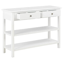 Maison Chic Commode Buffet - Meuble de rangement Blanc 110x35x80 cm MDF -GKD38068