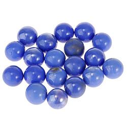 20x 16mm billes de verre clair enfants jeu jouet vase aquarium décor bleu