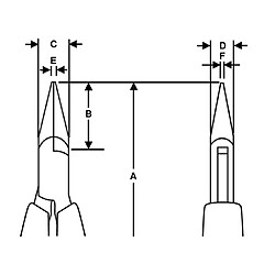 Bahco - Pince à bec court 120 mm avec poignées synthétiques - 2646MS