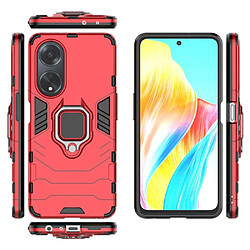 Htdmobiles Coque pour Oppo A98 5G - housse etui rigide anti choc + verre trempe - ROUGE