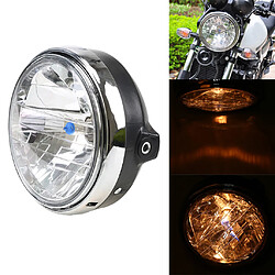 Moto Chrome Lampe Halogène Phare Avant Feux Eclairage Optique Pour Honda CB400 CB500 CB1300