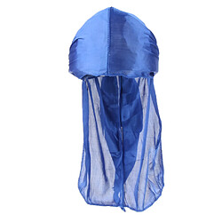 Durag Headwear Cap Chute De Cheveux Echarpe Cap Musulman Bandana Turban Bleu Royal