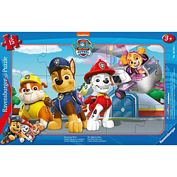 Ravensburger - Puzzle enfant - Puzzle cadre 15 pièces - Quatre sauveteurs courageux / Pat'Patrouille - Fille ou garçon dès 3 ans - Puzzle de qualité supérieure fabriqué en Europe - 05681