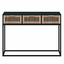 Acheter Maison Chic Table console | Meuble d'entrée | Table d'appoint noir 105x30x75 cm bois d'ingénierie et fer -GKD94590