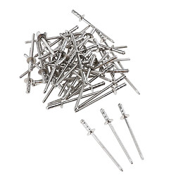 DOME HEAD POP RIVETS OUVERT AVEUGLES EN ACIER INOXYDABLE 50pcs 3mm dia